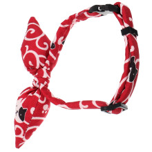 3Stk Rotes Katzenhalsband Mit Schleife Verstellbar Haustier