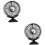 2Pièces Ventilateurs De Portables Pour Été Couleur Argent 8