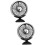 2Pièces Ventilateurs De Portables Pour Été Couleur Argent 9
