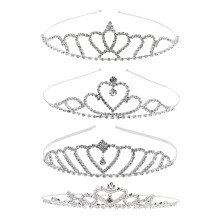 12Stk Geburtstagskrone Silber Kinder Accessoire