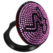 4Stk ABS Pink Schutz Bling Strass Auto Zubehör Innenraum