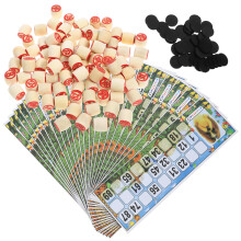 2Sets Holz Set Russisches Lotto Partyspiel