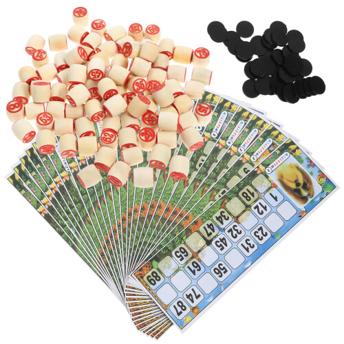2Sets Holz Set Russisches Lotto Partyspiel