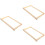 3Pièces Cadres Bois Pour Ruche Beige, Support Robuste Pour Apiculteurs 8