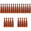 25Ud Decorativas Para Muñecas DIY Pelo Liso Marrón Claro PP 5
