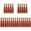 25Ud Decorativas Para Muñecas DIY Pelo Liso Marrón Claro PP 4