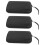 3Pièces Étui Microphone Noir Tissu Pour Voyage 10