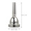 2Pièces Embouchure Trombone Remplacement Durable En Cuivre Argenté 11