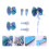 21Pièces Accessoires Enfant Flocon Noël Élégant 10