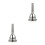 2Pièces Embouchure Trombone Remplacement Durable En Cuivre Argenté 10