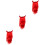 3Ud Peluca Cosplay Roja Para Mujer Accesorio Durable 5