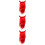 3Ud Peluca Cosplay Roja Para Mujer Accesorio Durable 8
