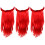 3Ud Peluca Cosplay Roja Para Mujer Accesorio Durable 4