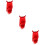 3Ud Peluca Cosplay Roja Para Mujer Accesorio Durable 9