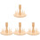 4Pcs Portable Wooden Thread Holder Chocolate Spool Storage Rack 10