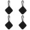 4Pcs Silicone Protective Case with Keychain Black for Tile Mate Tracer 6