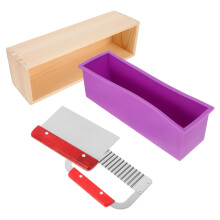 2Sets Multi Silicone Soap Molds Kit Flexible Rectangular DIY Soap Loaf