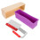2Sets Multi Silicone Soap Molds Kit Flexible Rectangular DIY Soap Loaf 1