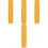 4Pcs Waterproof Orange Drafting Tubes for Posters Artworks Storage 6
