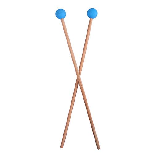 1Pair Sky-Blue Percussion Drumstick Wood Handle for Music Instruments