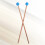 1Pair Sky-Blue Percussion Drumstick Wood Handle for Music Instruments 10