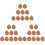 30Pcs Brown Fake Almonds Props Plastic Simulation Nuts for Crafting 4