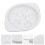 4Pcs Ceramic Snail Baking Dish Dishwasher Safe White Escargot Plate 7