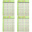 4Pcs Ukulele Chord Chart Wall Poster Green PVC Music Learning Tool 6