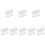 128Pcs Storage Hook Loop Tape White Adhesive Strips for Home Use 6