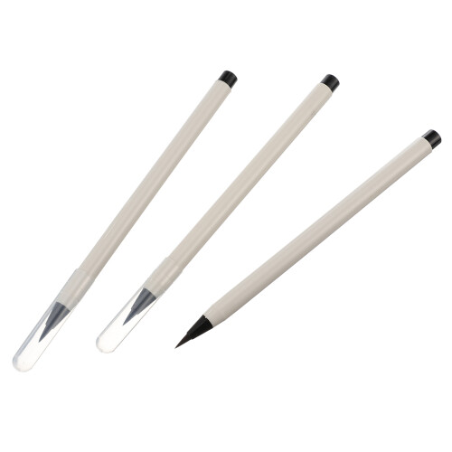 6Pcs White Brush for Writing Refillable Calligraphy Brush for Artists 2