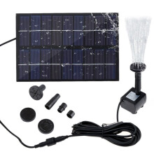 Solar Water Fountain, Wide Applications Submersible Pump, Solar Powered Design for Garden Patio Pool Bird Bath Decoration (180x120mm)