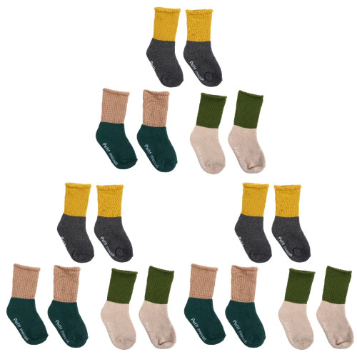 9Paia Calze Antiscivolo Cotone Calde Set Completo 2