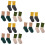 9Paia Calze Antiscivolo Cotone Calde Set Completo 8