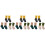 9Paia Calze Antiscivolo Cotone Calde Set Completo 5