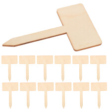 60Pz Segnalibri in Legno Beige Per Piante E Fiori Da Giardino