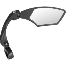 Trekkingspejl, vidvinkellinse, antirefleksglas, holdbar konstruktion, aluminiumsklemme 22,2 mm til trekkingstyr venstre