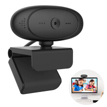 Streaming-Webcam mit 360-Drehung und Autofokus, HD-Video, für PC, Mac, Laptop und unterstützte Plattformen, mit integriertem Mikrofon