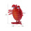12Pz A Molla ABS Rosso Scuro Divertenti Bambini 10