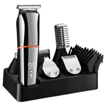 Waterproof Beard Trimmer, Magnetic Replacement Heads With Two Speed Adjustment, Usb Rechargeable For Travel