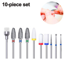 Zestaw wielofunkcyjnych wierteł do paznokci, lekki i łatwy do przenoszenia, polerowanie paznokci, profesjonalny manicure, czysty i sterylizowany,