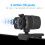 Caméra USB grand écran HDR, webcam Full HD avec microphone pour le jeu 7