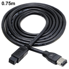 Solução de conectividade de alta velocidade, cabo FireWire 800 para 400 compatível com IEEE 1394, 1,8 m (6 pés)
