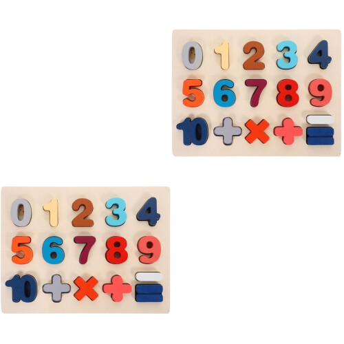 2Set Giochi Puzzle in Legno Per Bambini Apprendimento 2