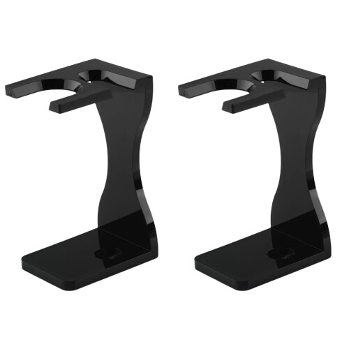2Pz Porta Rasoio E Barba Nero Organizer Acrilico Per Casa 1
