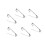 400Pz Brooch Metalliche Argento Per Badges, Corsage E Bricolage 2