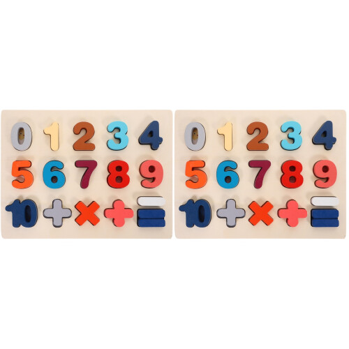 2Set Giochi Puzzle in Legno Per Bambini Apprendimento 1