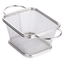 3St Rvs Snackmandjes Frituurmandje Mesh Voor