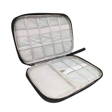 2Szt Eleganckie Etui Zegarki Czarne 8-Komorowe Pudełko