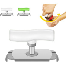 Stainless Steel Adjustable Jar Opener for Arthritis and Seniors Easy Grip Lid Tool White 1pcs