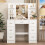 White Dressing Table, 7 Drawers LED Lights Mirror 5